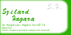 szilard hagara business card